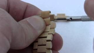 Extra Solid Gold Links for ROLEX [upl. by Anis]