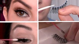 False Eyelashes 101 Select Apply Remove Clean [upl. by Nrubua]