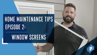 Home Maintenance Series Window Screens [upl. by Aikkin829]