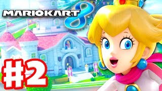 Mario Kart 8  Gameplay Part 2  50cc Flower Cup Nintendo Wii U Walkthrough [upl. by Eehc]