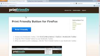 How to add the Print Friendly amp PDF button to FireFox [upl. by Ylehsa215]