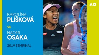 Karolina Pliskova vs Naomi Osaka in a threeset thriller  Australian Open 2019 Semifinal [upl. by Anifares]