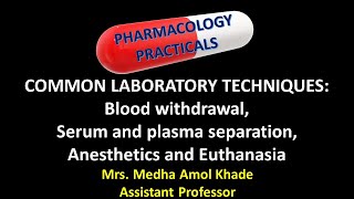 COMMON LABORATORY TECHNIQUES [upl. by Inalaek]