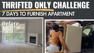 7 Days to Furnish Apartment  Secondhand Only Part One [upl. by Hawthorn]