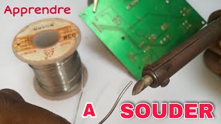 Apprendre à soudersouder a létain  comment souder des composants électroniques [upl. by Ccasi159]