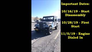 Jeep CJ7  258 to 304 Swap Complete [upl. by Arykat]