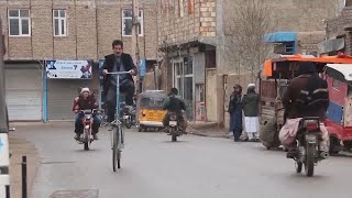 Afghan bicycle maker puts a different spin on bikes bringing joy to Herat [upl. by Kcirted807]