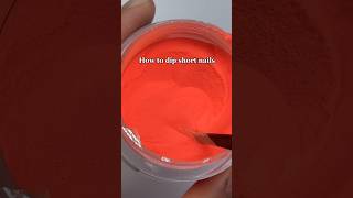 How To Dip Short Nails dippowder dippowdernails nails naildesign nailboo nailboopartner [upl. by Sirraf665]