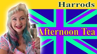 HARRODS LUXURY AFTERNOON TEA LONDON A TEATIME TEASER🇬🇧 [upl. by Billy]