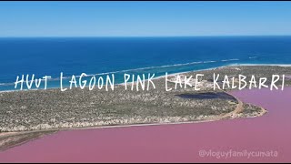 Hutt Lagoon Pink Lake  Chapter Kalbarri  WA [upl. by Ecad290]