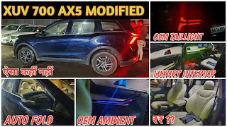 xuv700 modified ✅ Oem Fit Ambient ✅ xuv700 geniune accessories ✅ xuv700 ax5 modified 🔥 [upl. by Atirrehs]