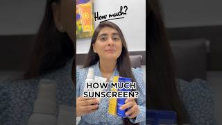 How much sunscreen to apply  How to apply sunscreen on face  How to use sunscreen dermatologist [upl. by Kono]