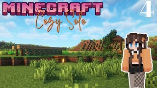 Building a Starter Farm  Cozy Solo Minecraft Survival 121 [upl. by Netti992]