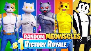 The RANDOM MEOWSCLES BOSS Challenge in Fortnite [upl. by Ozne]