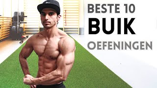 BESTE 10 buikspieroefeningen om sixpack te trainen in de sportschool Voor beginners en gevorderden [upl. by Kerby]