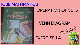 VENN DIAGRAM  OPERATION OF SETS EX 14 [upl. by Ocsirf]