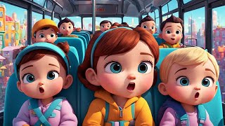 Wheels on the Bus  Nursery Rhymes for Kids  Fun amp Interactive Song [upl. by Yentiw101]