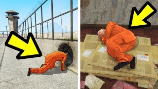 WHAT HAPPENS IF A PRISONER ESCAPES THE PRISON GTA 5 [upl. by Pacifa]