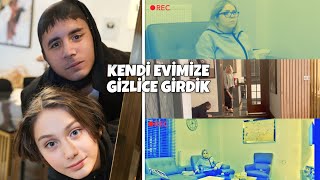 KENDİ EVİMİZE GECE GİZLİCE GİRDİK  Annemi Korkuttuk [upl. by Ellimahs]