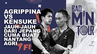 AGRIPPINA VS KENSUKE DATANG DARI JEPANG CUMA MAU NANTANG  BADMINTOUR AGRIPPINA amp FRIENDS  EPS 7 [upl. by Aicilla]