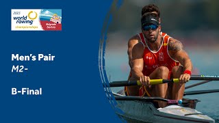 2023 World Rowing Championships  Mens Pair  BFinal Olympic Qualification [upl. by Wiley]