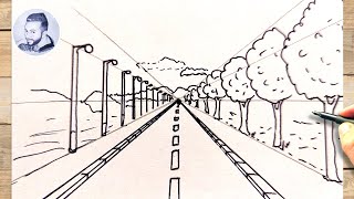 Comment dessiner une rue en perspective [upl. by Shermie520]