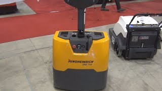 Jungheinrich EME 114 electric pedestrian pallet truck [upl. by Razid]