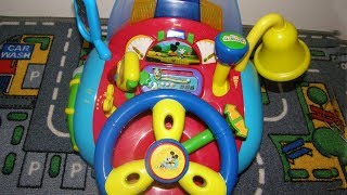 Disney Junior Mickey Mouse Driving Consolesteering wheel toy with sound [upl. by Shaff906]