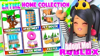 My ✨ENTIRE House COLLECTION✨ in ADOPT ME Roblox Tour Mansion Shop Home Apartment [upl. by Eiddam]