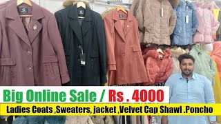 Ladies Coats Sweaters jacket Velvet Cap Shawl Winter Poncho RawalpindiIslamabad Pakistan 2025 [upl. by Kyle]