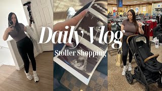 Day in the life Stroller shopping as a firsttime mom my thoughts on the Doona stroller [upl. by Adev376]