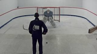 ICE HOCKEY GOALIE TRAINING 2016 [upl. by Lindi348]