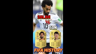 【Salah vs Son🔥】Evolution in same age fifa fifa fifa22 football shorts [upl. by Haimaj]