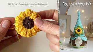 How to crochet a sunflower [upl. by Anas333]