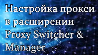 Настройка прокси в расширении Proxy Switcher amp Manager [upl. by Jens]