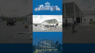 Watch the Rapid Assembly of Clear Span Tent in Action [upl. by Eelaras]