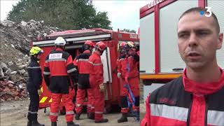 Exercice de sauvetage et déblaiement à Yainville SeineMaritime [upl. by Gambrell]