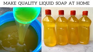 How To Make Quality Multipurpose Liquid Soap At Home  20 Litres With Just 5500 Naira [upl. by Dena179]