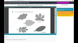 Cambridge Lower Secondary Checkpoint Stage 7 Biology Member ship Area Resource preview [upl. by Taryne]