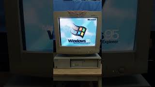 Siemens Nixdorf retro pc  startup and shutdown [upl. by Llecram]