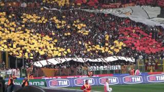 lazio roma 18 04 2010 CURVA SUD UN MINUTO DI SILENZIO PER LA COREOGRAFIA SCOMPARSA [upl. by Raveaux650]