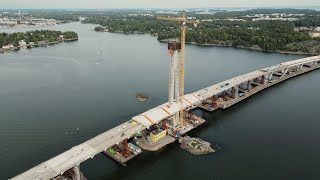 Helsinki The Construction of The Kruunusillat Bridge And Kruunuvuorenranta September 2024 [upl. by Inah]