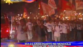 Rallyists commemorating 87 Mendiola massacre jams traffic in QC [upl. by Rattray]