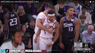 MickalNaps Reacts To SUNS at KINGS  FULL GAME HIGHLIGHTS  November 13 2024 [upl. by Aihsaei]