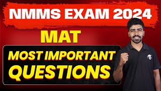 NMMS Exam 2024  MAT Most Important Questions  Eduport [upl. by Briny]