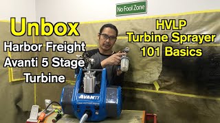 Avanti 5 Stage HVLP Turbine Sprayer Unbox with Jake Lesada [upl. by Shabbir202]