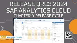 SAP Analytics Cloud Release QRC3 2024 [upl. by Yroger]