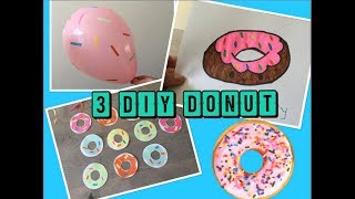 🍩 ❤️ DIY 3 DONUT KNUTSEL ideeën voor kinderen  Knutselen met papier Nederlands [upl. by Uchida]