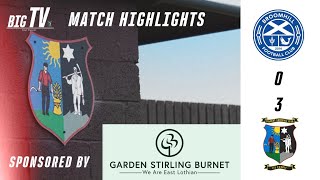 MATCH HIGHLIGHTS I Brromhill 03 Tranent I Sunday 6th October [upl. by Aehtorod]