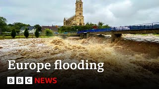 Polish city urged to evacuate as floods batter central Europe  BBC News [upl. by Yerd]